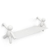 Umbra Modern Steel Buddy Floating Wall Shelf - White
