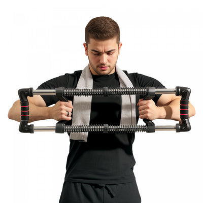 Soozier Chest Expander With 22-176 Lbs Adjustable Resistance For Men Women