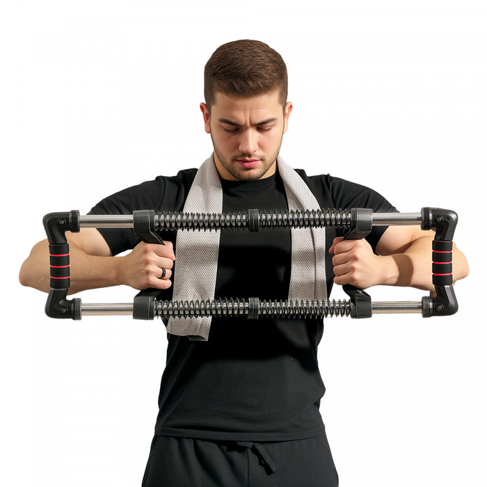 Soozier Chest Expander With 22-176 Lbs Adjustable Resistance For Men Women