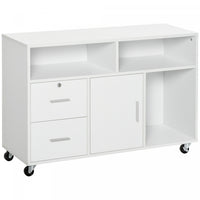 Homcom File Cabinet With 2 Lockable Drawers