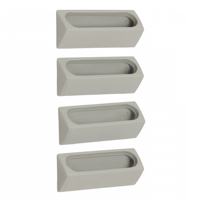 Dalya 4-Piece Outdoor Wall Planter - Greige