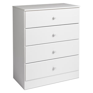 Astrid 4-Drawer Dresser - White