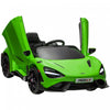 Qaba Mclaren 765lt Licensed 12v Powered Ride-On Car, Battery Powered Kids Electric Car With Scissor Doors, Transport Wheels, Remote Control, Slow Start, Led Lights, Music Horn, Green