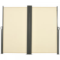 Outsunny Double Retractable Side Awning 236