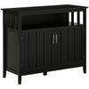 HOMCOM Sideboard Buffet Storage Cabinet Console Table with 2 Doors Black