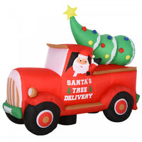 Homcom 6ft Truck Inflatable Christmas Decoration