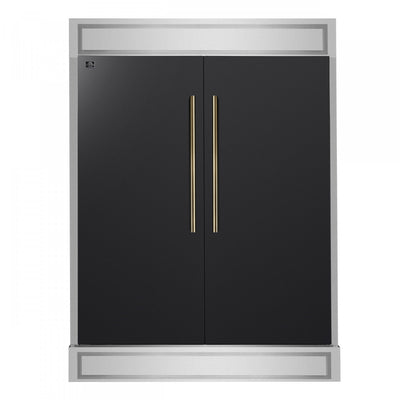 Forno Maderno 60 Inch Convertible Refrigerator/Freezer in Black, Trim Kit, 27.2 cu.ft. - FFFFD1722-60MG-BLK | Refrigerateur/congelateur convertible Maderno de 60 po, noir, 27,2 pi³ – FFFFD1722-60MG-BLK