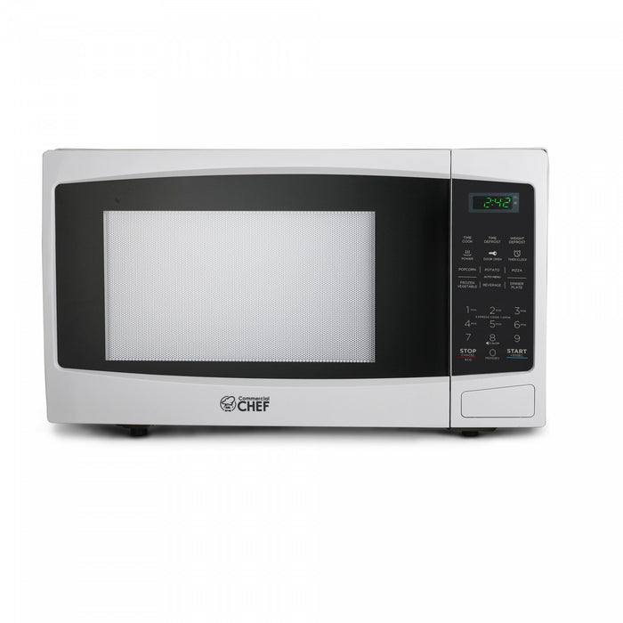 CHM Series Commercial Chef 1.1 Cu. Ft. Countertop Microwave Oven, CHM11MW, White Countertop Microwave Larger 1cuft