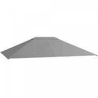Outsunny 10' X 13' Gazebo Canopy Replacement, Outdoor Gazebo Cover Top Roof Replacement With Vents A