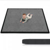 Qaba Baby Play Mat for Floor, 1.2\" Thick, 71\" x 59\" Extra Large Tummy Time Mat, Water-Resistant, Non-Slip Backing Safe for Crawling Playing, Dark Grey