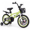 Costway 16\" Kid's Bike For 4-7 With Height-adjustable Handlebar & Saddle Handbrake Green