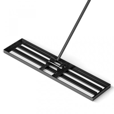 Costway Lawn Leveling Rake 42" X 10" Heavy Duty Level Lawn Tool For Garden Backyard/lawn Black