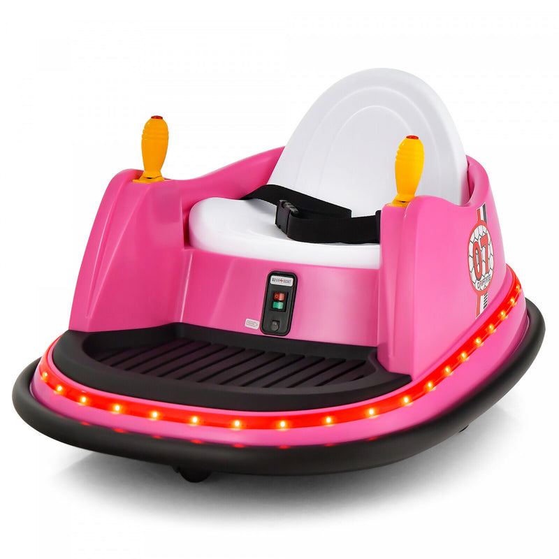 12v Vehicle 360¡a Spin Race Toy Kids Ride On Bumper Car W/ Remote C ...