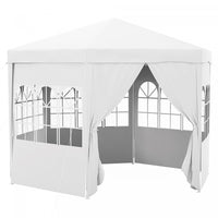 Outsunny 13 Ft Outdoor Gazebo Canopy Party Tent With 6 Removable Side Walls