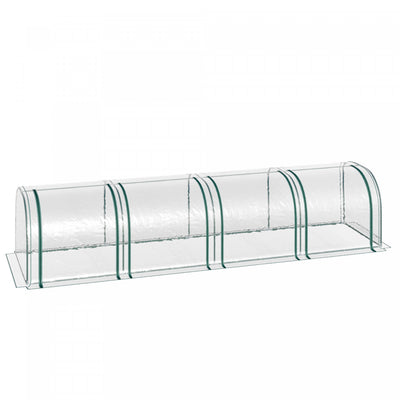 Outsunny 13' X 3' X 2.5' Portable Mini Tunnel Greenhouse With 4 Zipped Doors, Portable Small Green H|Outsunny Serre Tunnel Portable Avec 4 Portes Zippees, Couverture En Pvc
