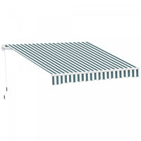 Outsunny 8' x 7' retractable awning, patio awnings, sunshade shelter with 280g/m² Uv & Water-resista