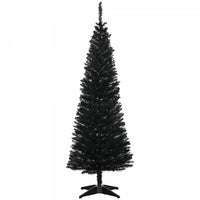 Homcom Pencil Christmas Tree, Slim Xmas Tree With Realistic Branches