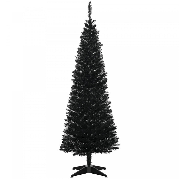 Homcom Pencil Christmas Tree, Slim Xmas Tree With Realistic Branches