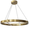 Dainolite Dante LED Chandelier 40w Aged Brass White Silicone Diffuser Lamp