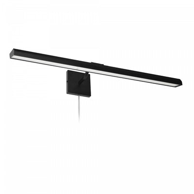 Dainolite Leonardo 32" Picture Light 40w Matte Black With Frosted Glass Diffuser Lamp|Lampe pour affichage d’image Leonardo de Dainolite de 32 po en verre givré qui diffuse la lumière, avec fini noir mat et ampoule de 40 W