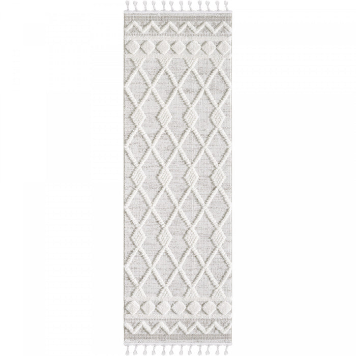 Quinto Rhombus Shag Area Rug - 2'7\" x 8'