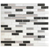 Smart Tiles Peel and Stick 4-Sheet 10 x 9 Backsplash - Muretto Alaska