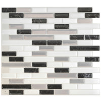 Smart Tiles Peel and Stick 4-Sheet 10 x 9 Backsplash - Muretto Alaska