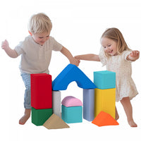 Qaba Soft Play Equipment For Kids, 11-piece Foam Blocks For Toddlers, Modular Kids Play Toys For Ind