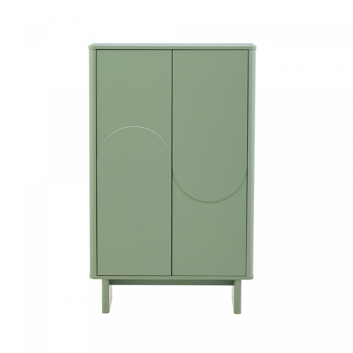 Ella Modern 32\" Accent Cabinet in Sage Green