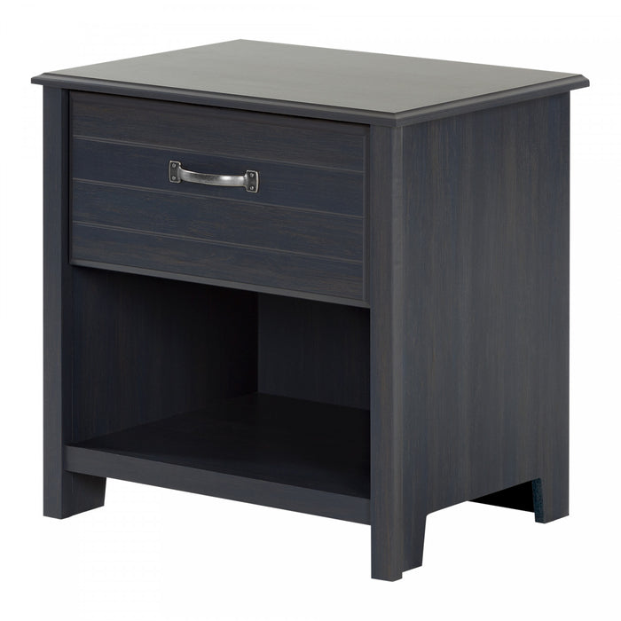 Ulysses 1-drawer Nightstand - End Table With Storage - Blueberry 