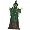 Homcom 72\" Halloween Decoration Witch With Magical Heart, Sound Activated