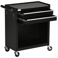 Durhand Rolling Garage Workshop Tool Organizer 2 Drawer Tool Chest