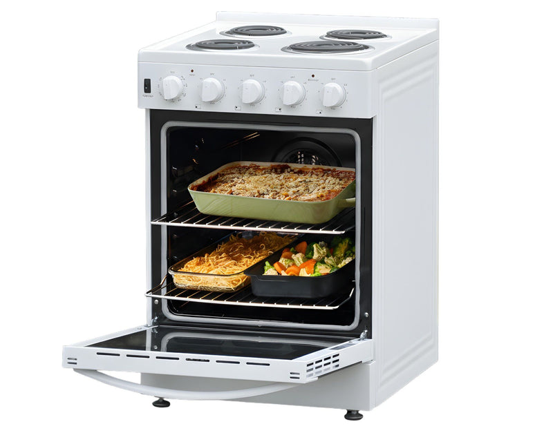 Kenmore 24” Front Control Freestanding Coil Electric Range – White - KKCTR24-FC-W
