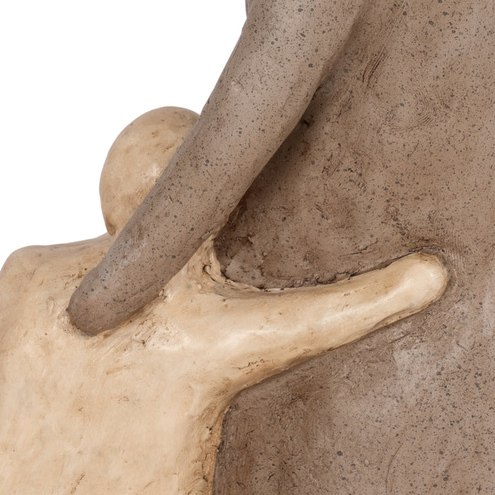 Resin 10\" Parent and Child - Brown