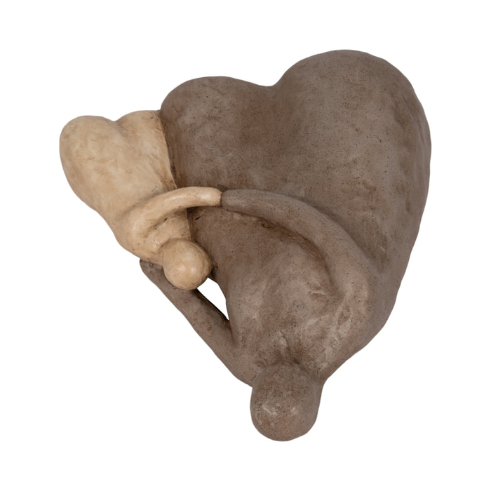 Resin 10\" Parent and Child - Brown