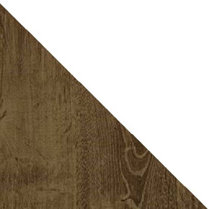 Manhattan Comfort Liberty 42.52\" Mid-Century Modern TV Stand with 2 Shelves & 1 Door - Rustic Brown & Aqua Blue