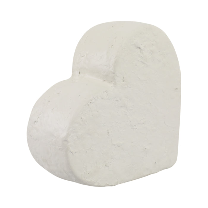 8\" x 8\" Textured Ecomix Heart - Ivory