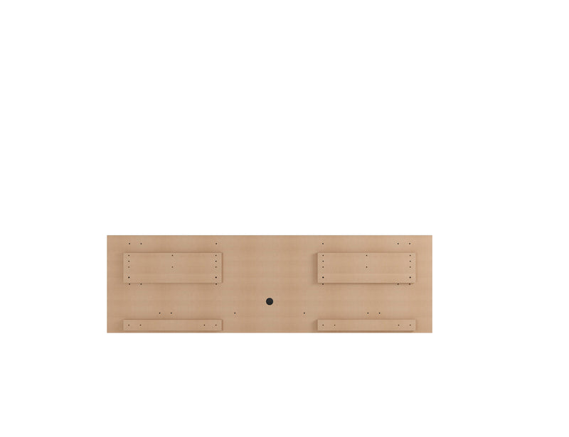 Manhattan Comfort Astor 70.86\" Modern Floating Entertainment Center with Media Shelves - White