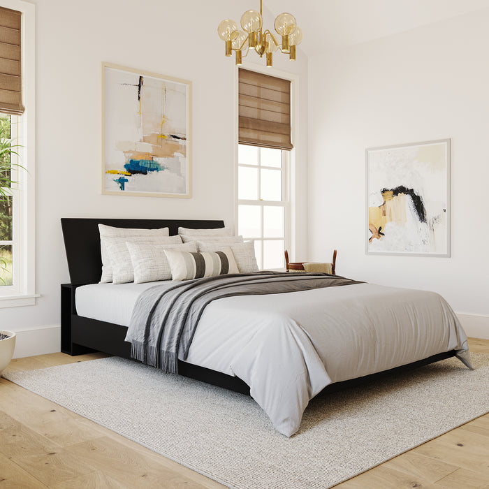 Nordika Full Panel Headboard - Black