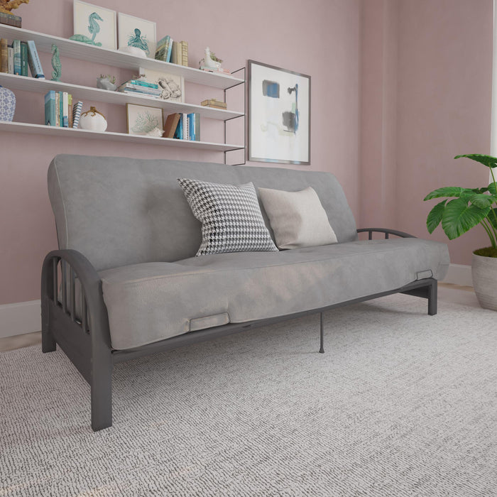 DHP Aiden Futon Frame - Gunmetal Grey