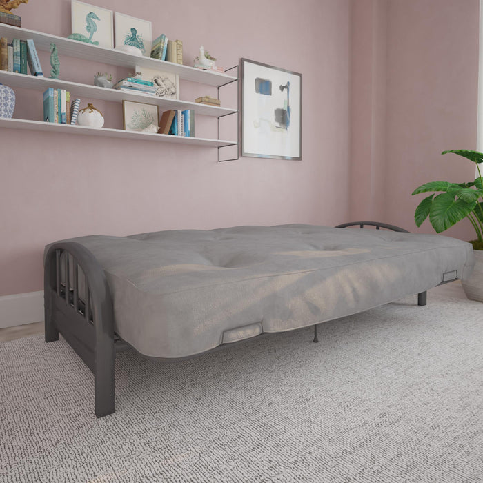 DHP Aiden Futon Frame - Gunmetal Grey