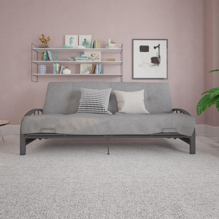 DHP Aiden Futon Frame - Gunmetal Grey