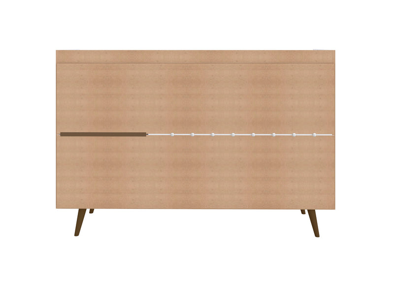 Manhattan Comfort Bradley 53.54” Buffet Stand with 4 Shelves - White