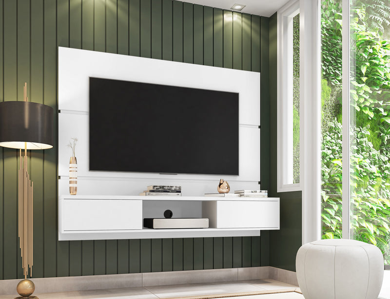 Manhattan Comfort Vernon 62.99\" Floating Wall Entertainment Center - White