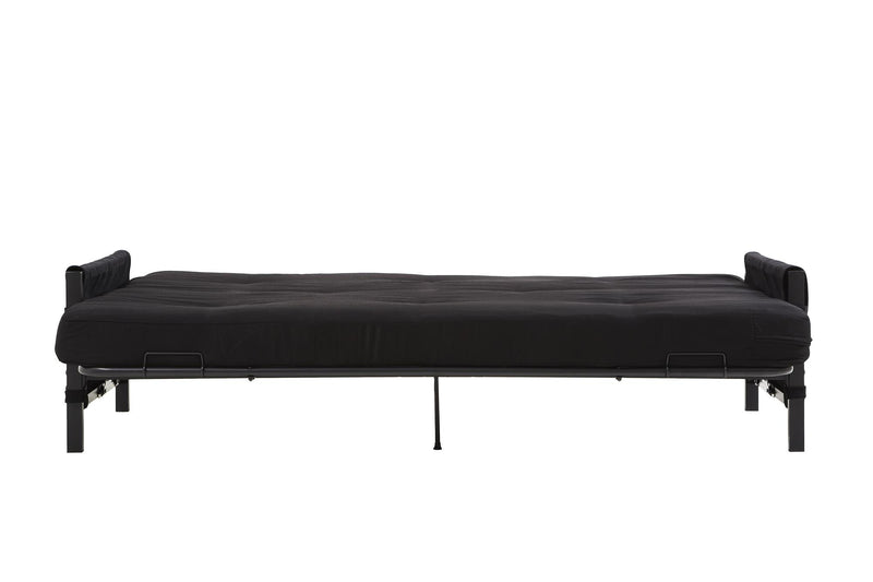 DHP Fairview Storage Futon with 6\" Mattress - Black