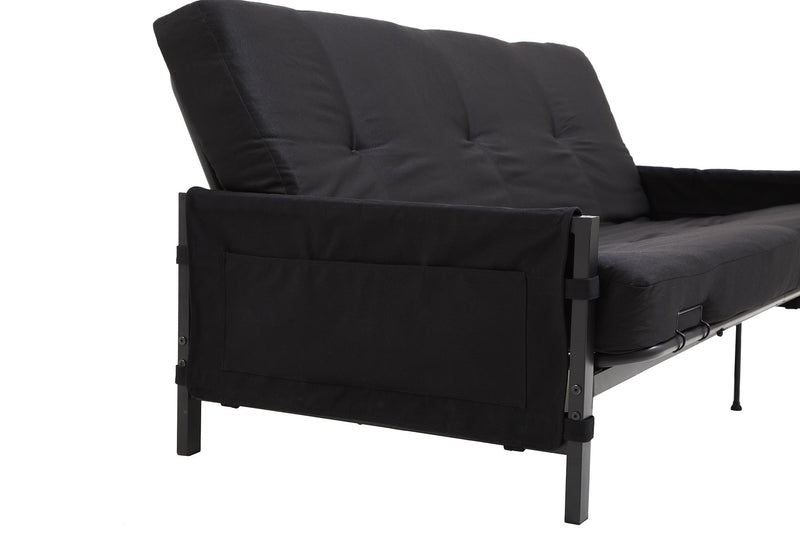 DHP Fairview Storage Futon with 6\" Mattress - Black