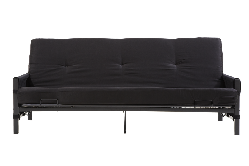 DHP Fairview Storage Futon with 6\" Mattress - Black