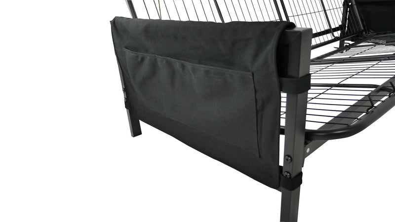 DHP Fairview Storage Futon with 6\" Mattress - Black