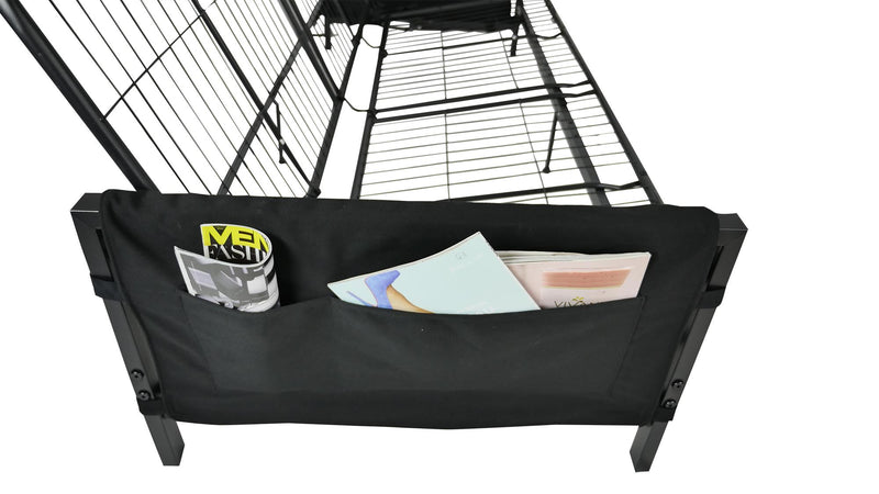 DHP Fairview Storage Futon with 6\" Mattress - Black
