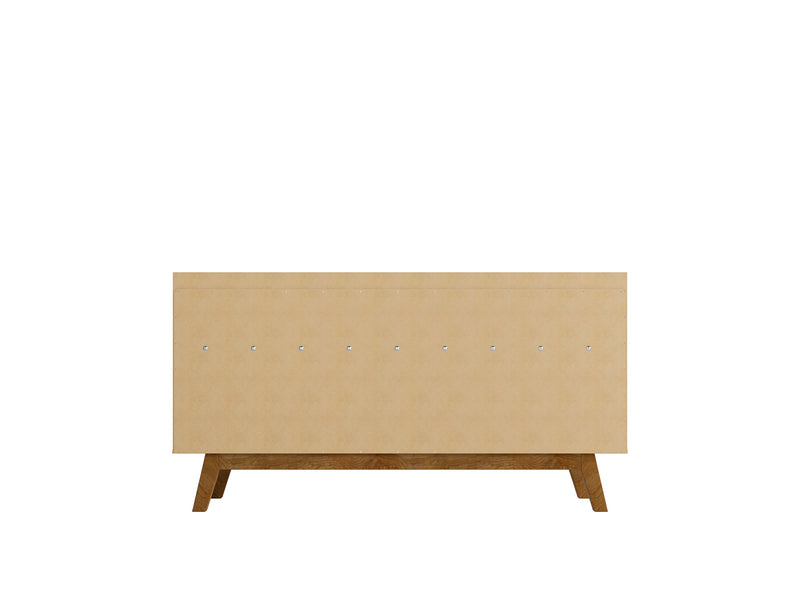 Manhattan Comfort Addie 53.54” Sideboard with 5 Shelves - White